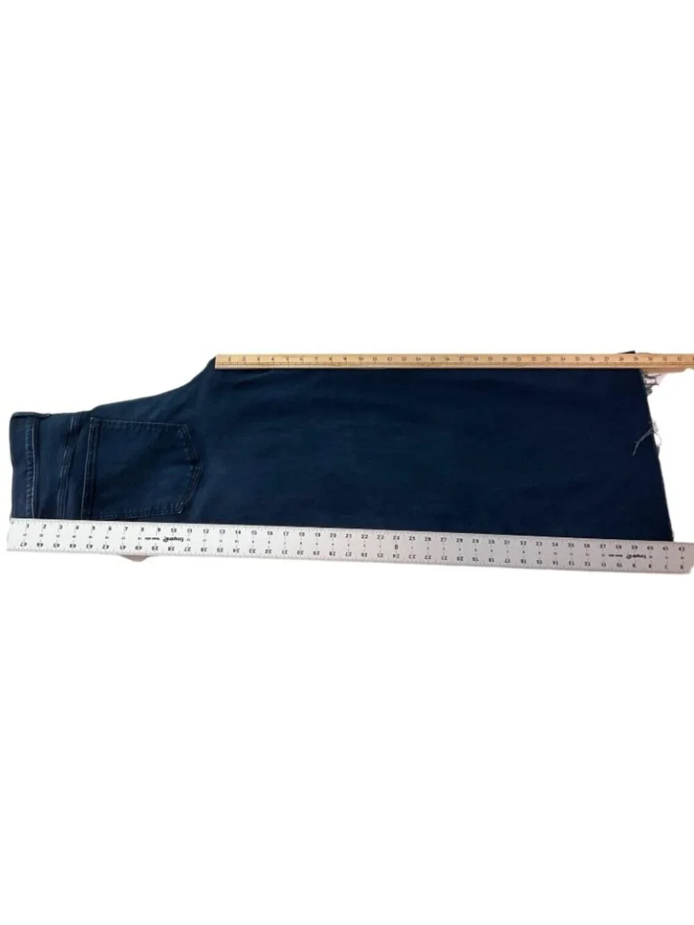 Madewell Tall Flared Wide Leg Crop Jeans Womens 32T Blue High Rise Raw Hem